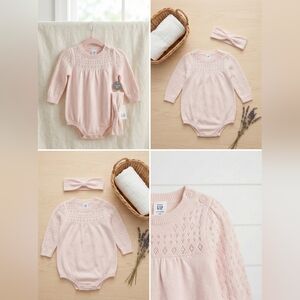 GAP Soft Pink Lace Baby Bodysuit